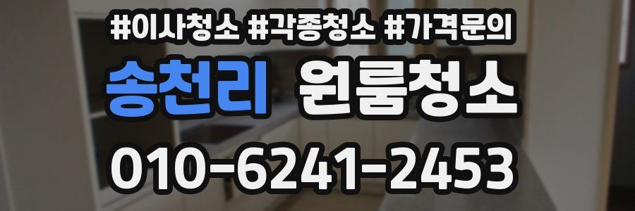 송천리 이사청소