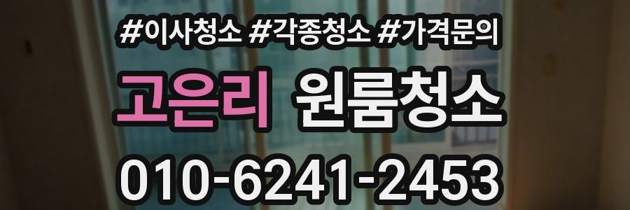 고은리 이사청소