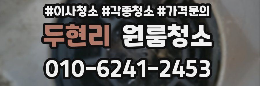 두현리 이사청소