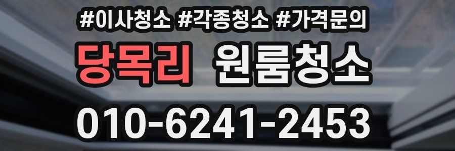 당목리 이사청소