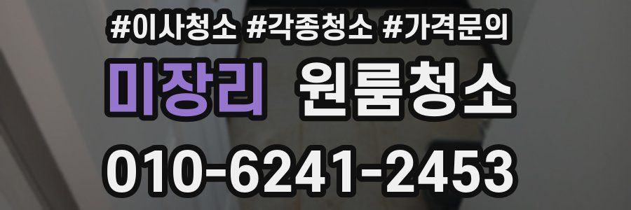 미장리 이사청소