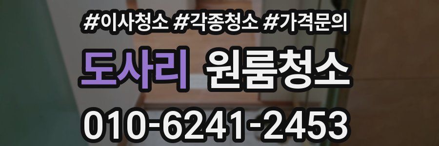 도사리 이사청소