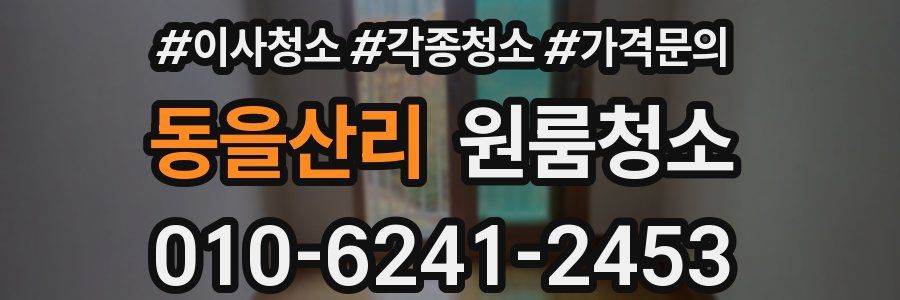 동을산리 이사청소