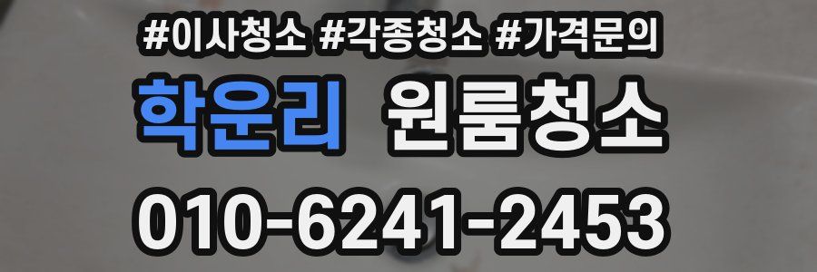 학운리 이사청소