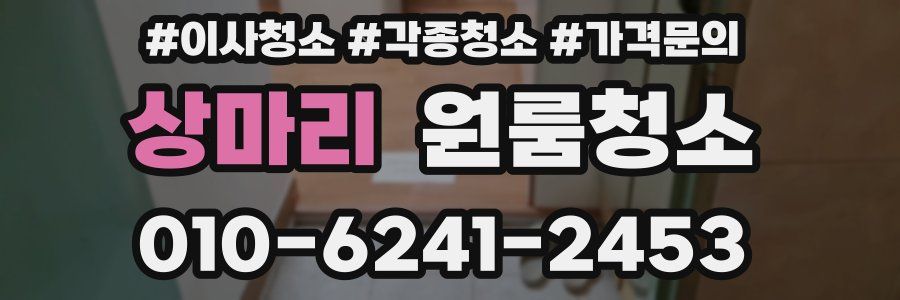 상마리 이사청소