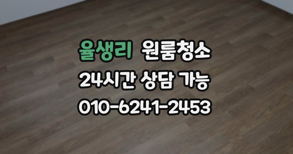 율생리 입주청소