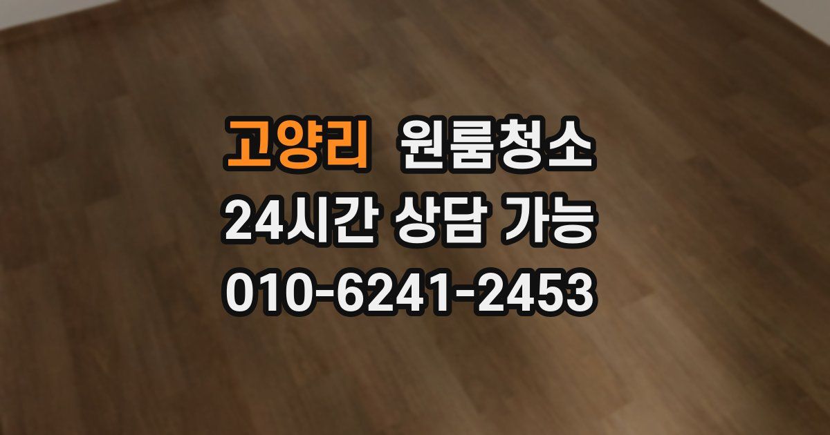 고양리 입주청소