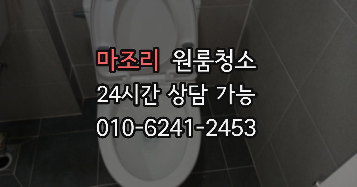 마조리 입주청소