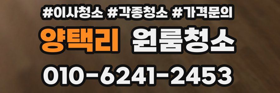 양택리 이사청소