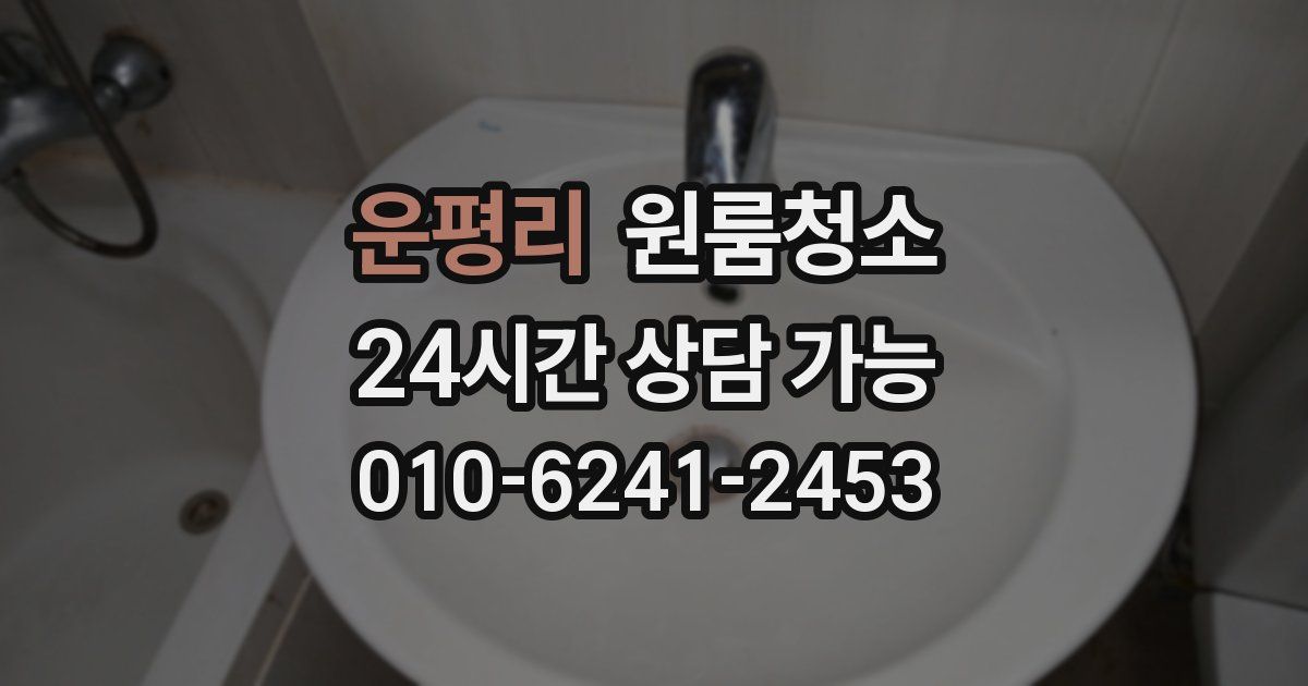 운평리 입주청소