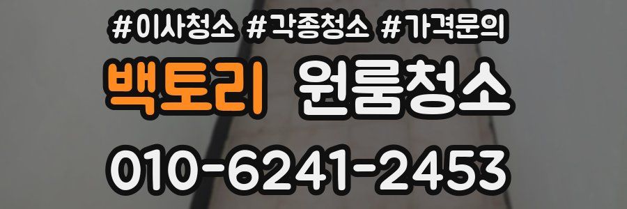 백토리 이사청소