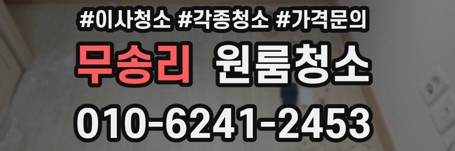 무송리 이사청소