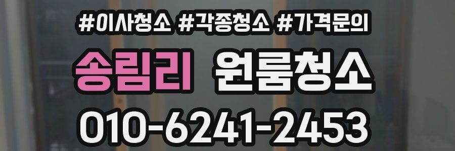 송림리 이사청소