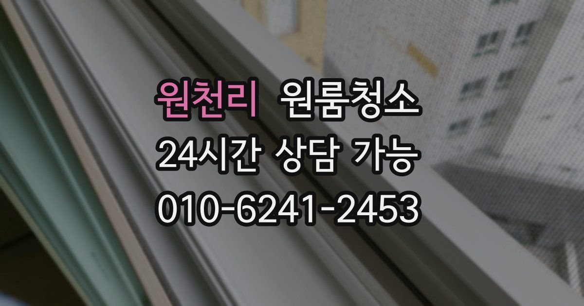 원천리 입주청소