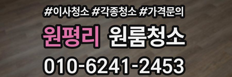 원평리 이사청소