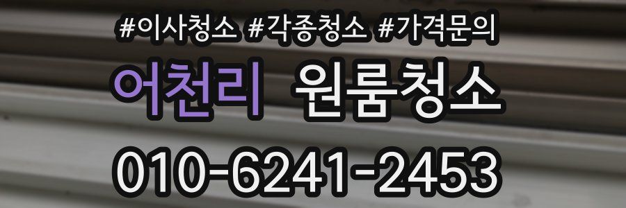 어천리 이사청소