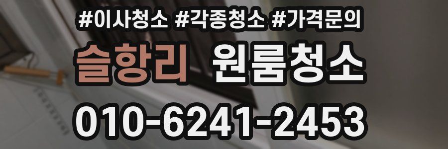 슬항리 이사청소