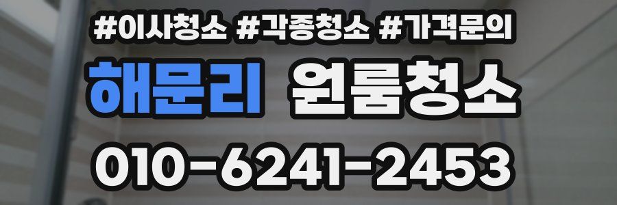 해문리 이사청소