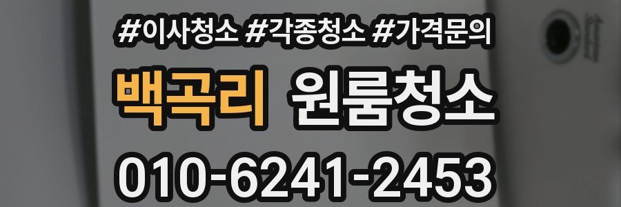 백곡리 이사청소