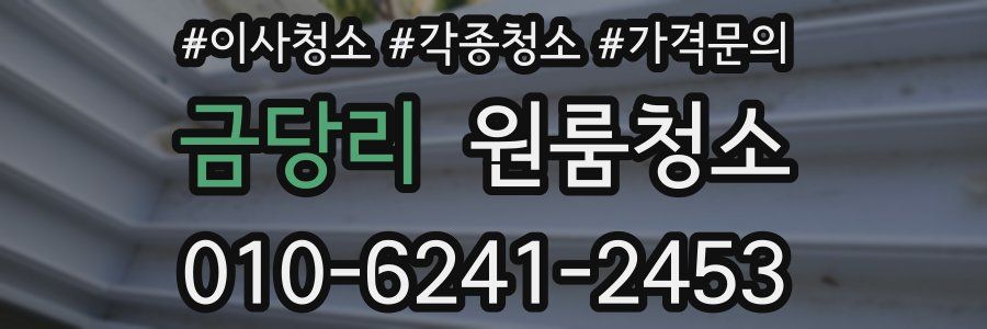 금당리 이사청소