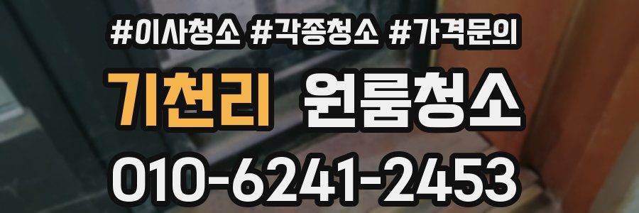 기천리 이사청소