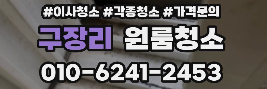 구장리 이사청소