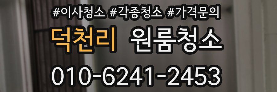 덕천리 이사청소