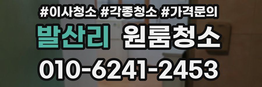 발산리 이사청소