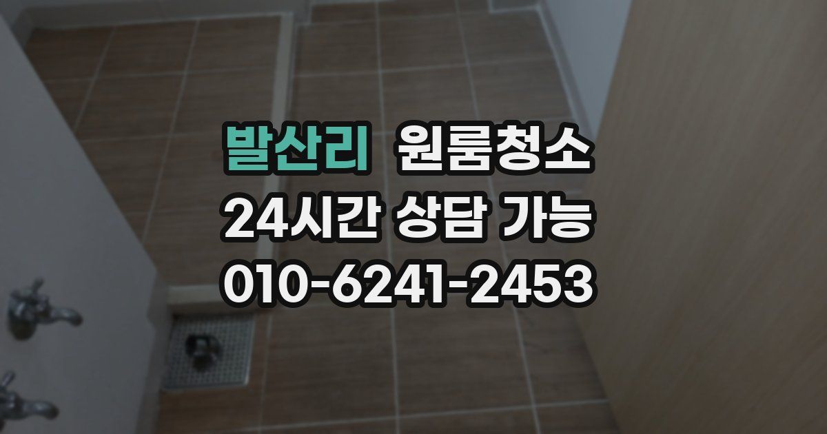 발산리 입주청소