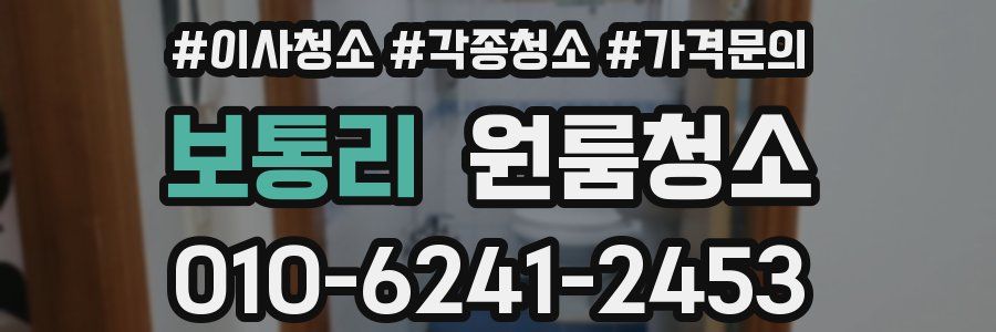 보통리 이사청소