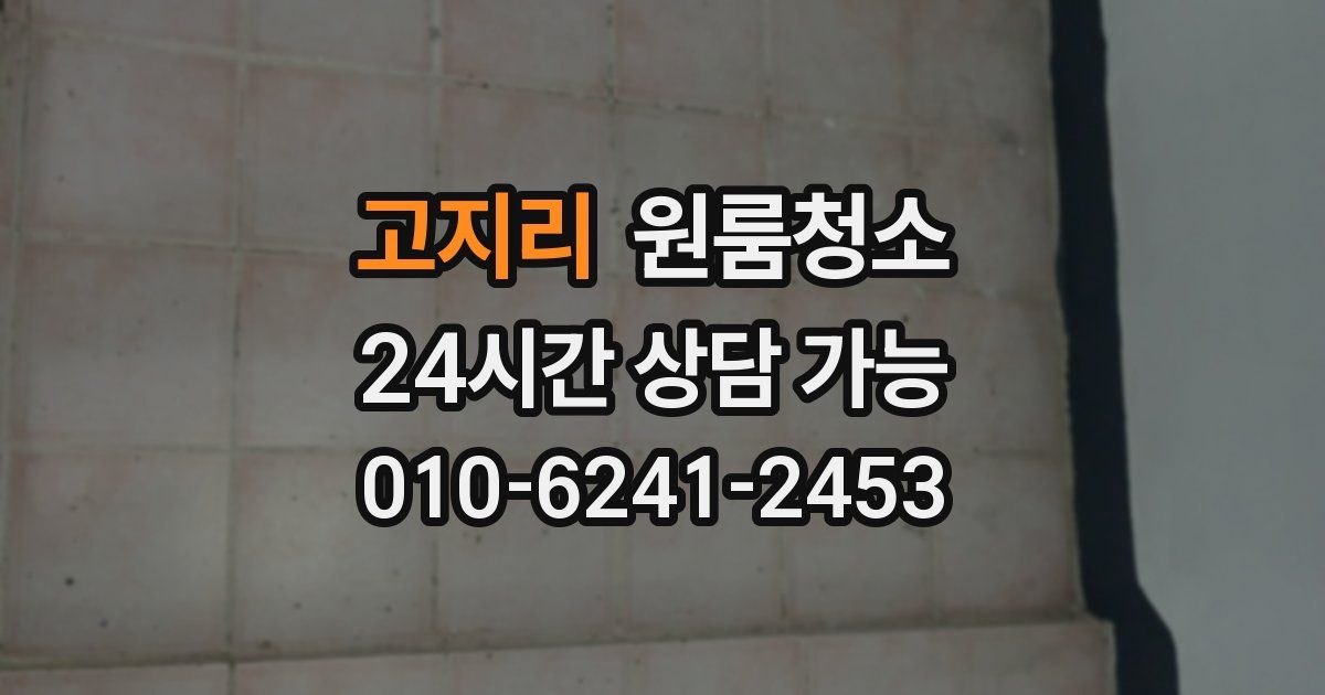 고지리 입주청소