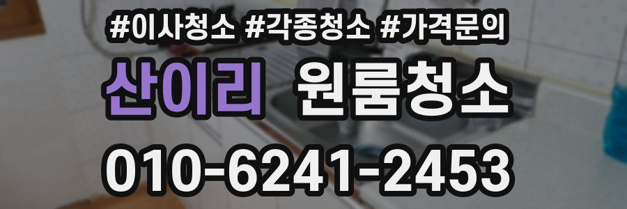 산이리 이사청소