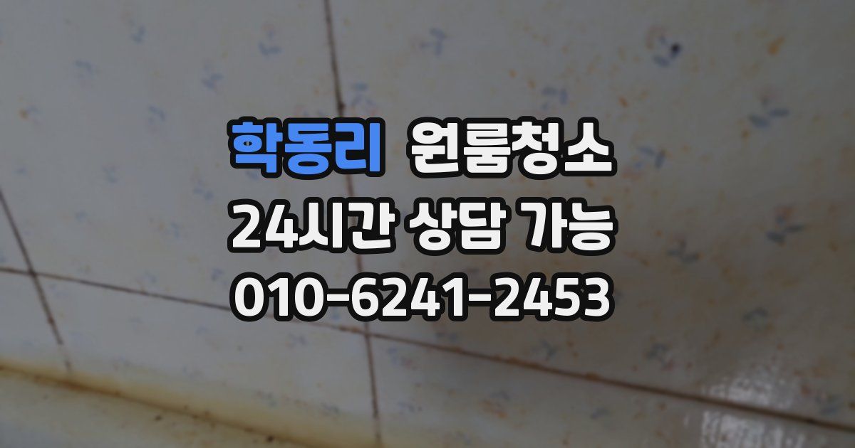 학동리 입주청소