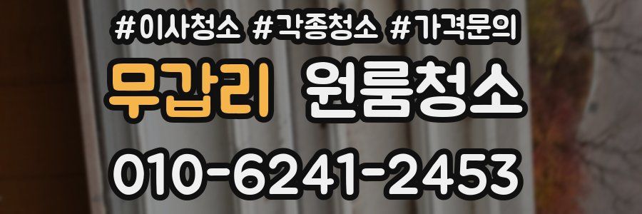 무갑리 이사청소