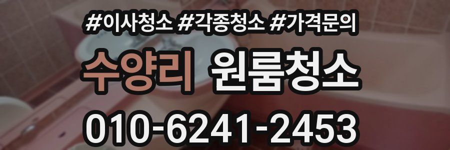 수양리 이사청소