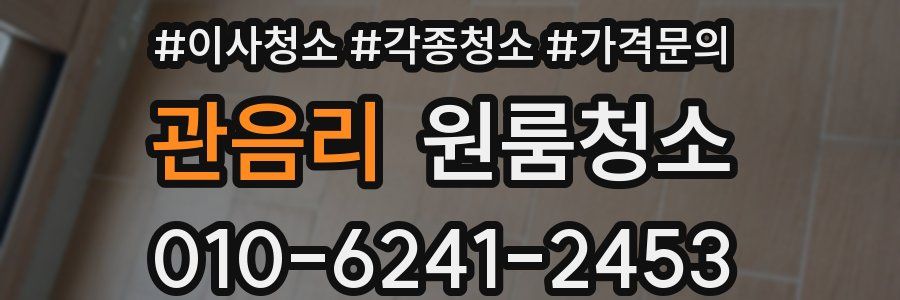 관음리 이사청소