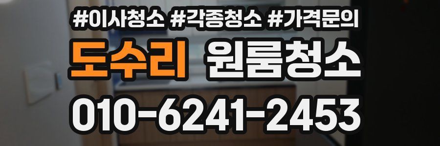 도수리 이사청소