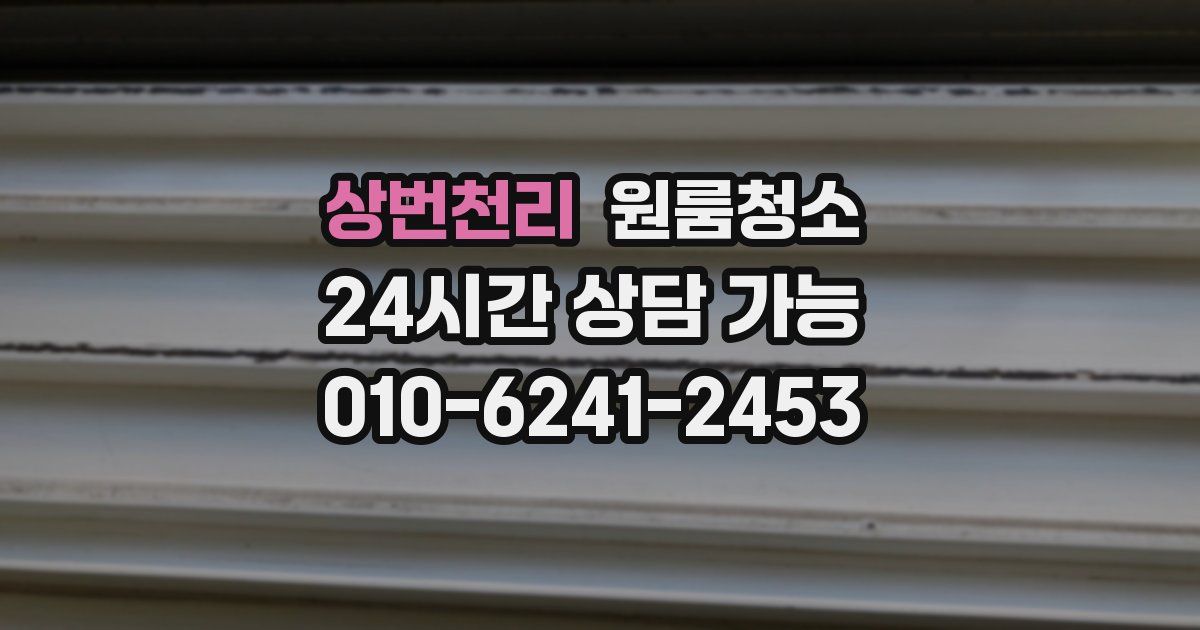 상번천리 입주청소