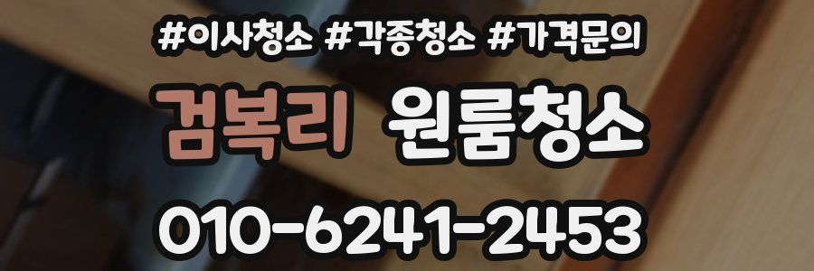 검복리 이사청소