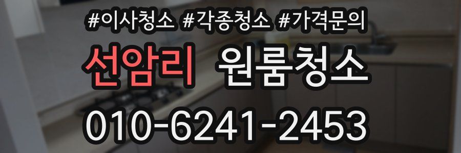 선암리 이사청소