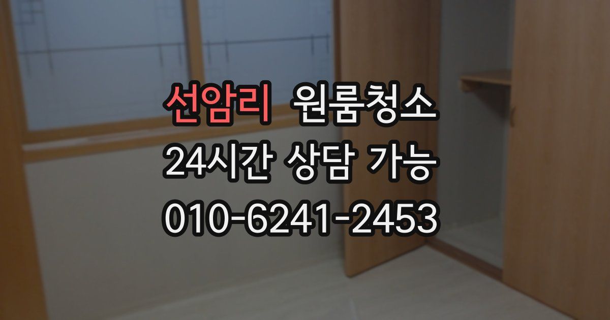 선암리 입주청소