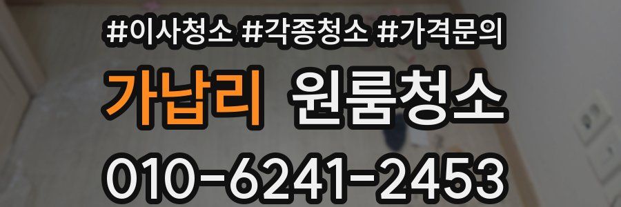 가납리 이사청소