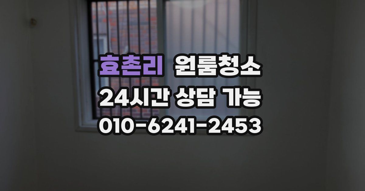 효촌리 입주청소