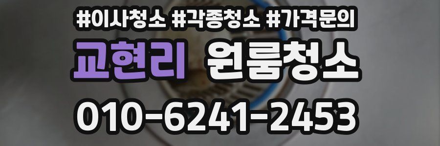 교현리 이사청소