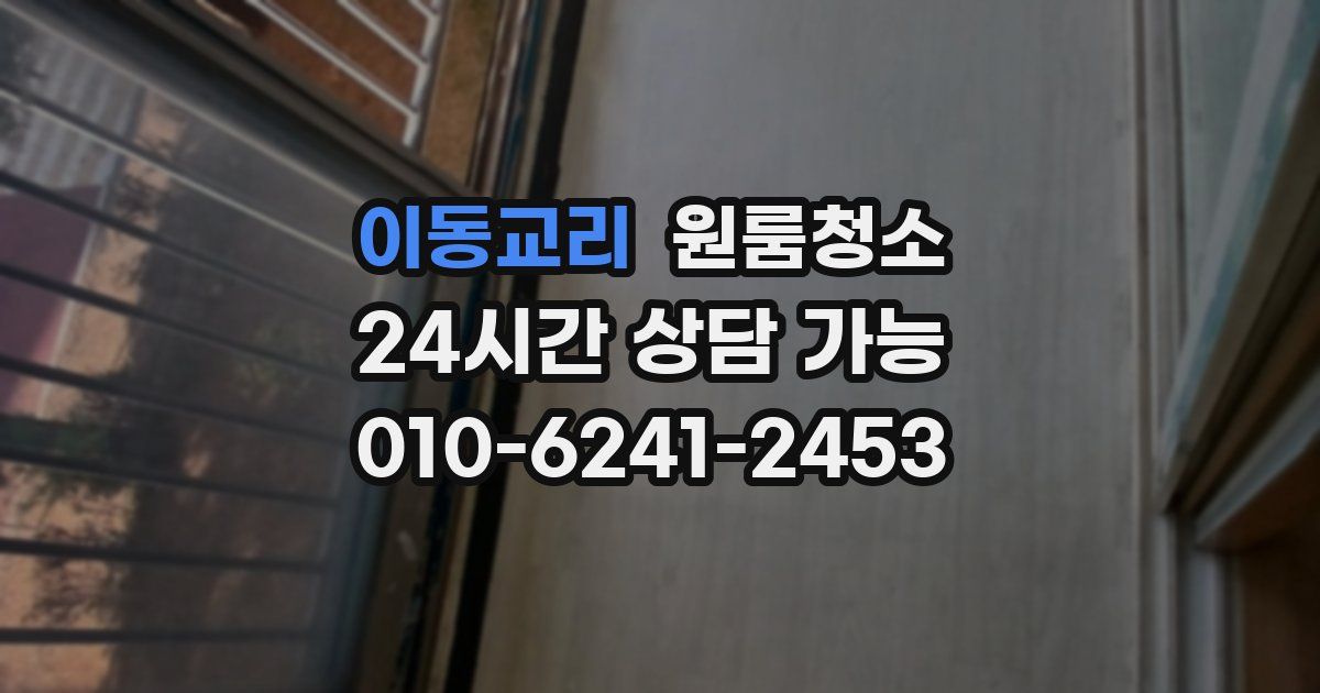 이동교리 입주청소