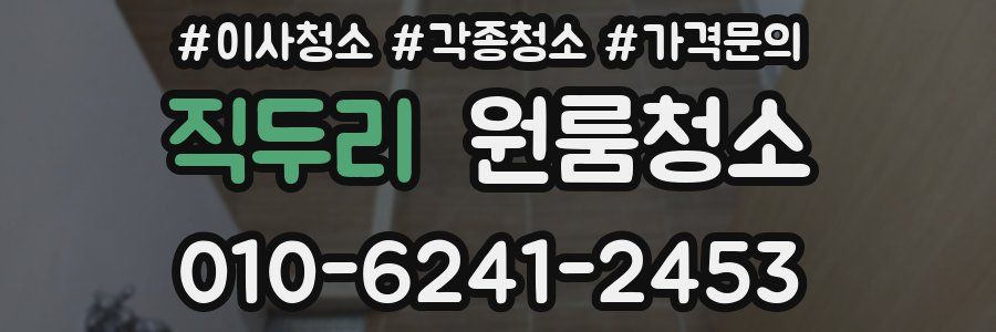 직두리 이사청소