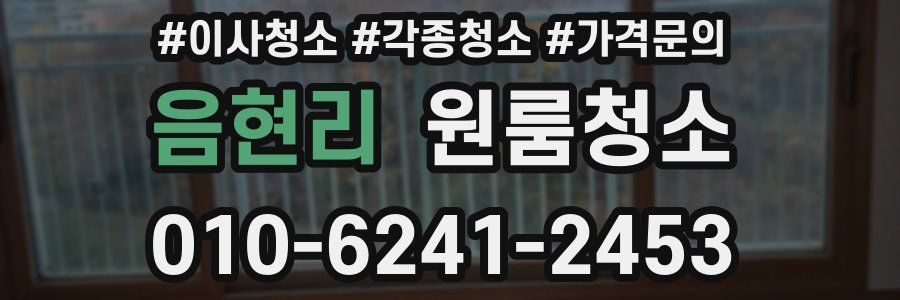 음현리 이사청소