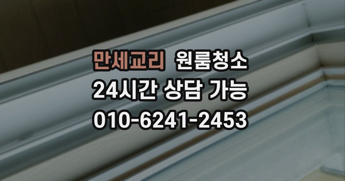 만세교리 입주청소