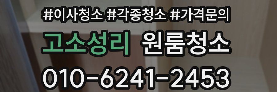 고소성리 이사청소