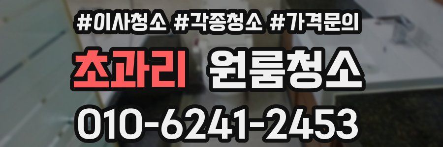 초과리 이사청소